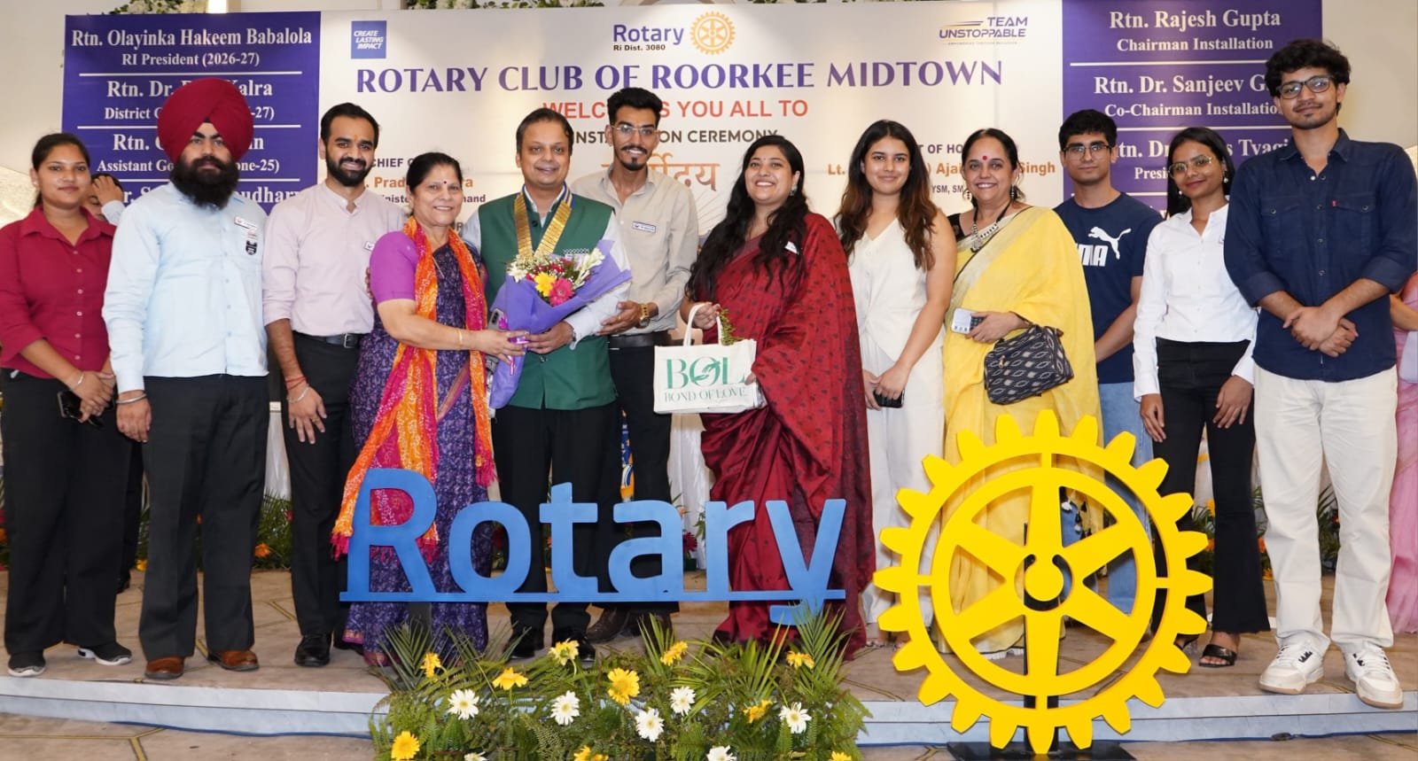 रोटरी क्लब ऑफ रुड़की मिडटाउन के अध्यक्ष चुने गए रोटेरियन अक्षय प्रताप सिंह,कहा मानवीय सेवाओं के लिए सदैव रहेंगे तत्पर