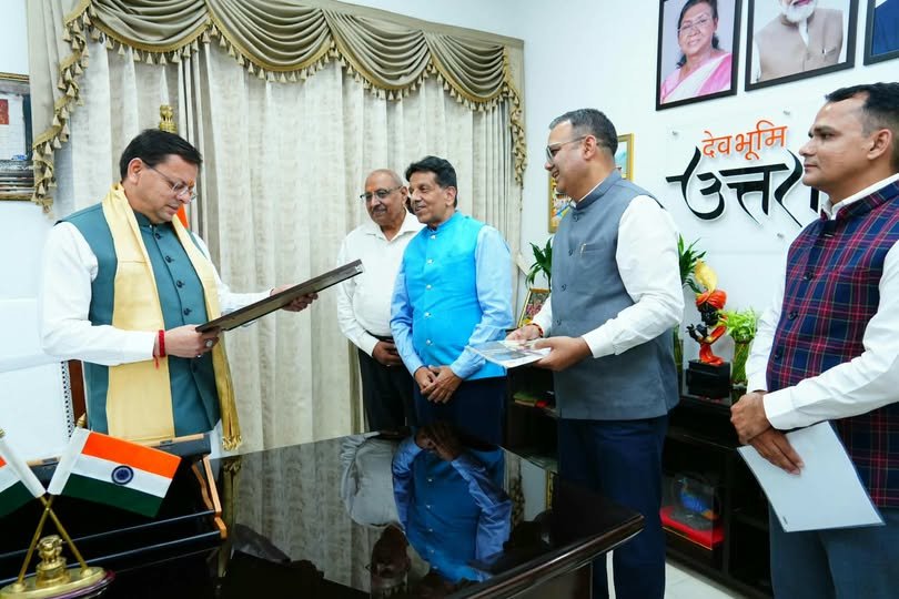 मुख्यमंत्री धामी से उत्तराखण्ड महापरिषद, लखनऊ के प्रतिनिधि भरत सिंह बिष्ट ने की मुलाकात